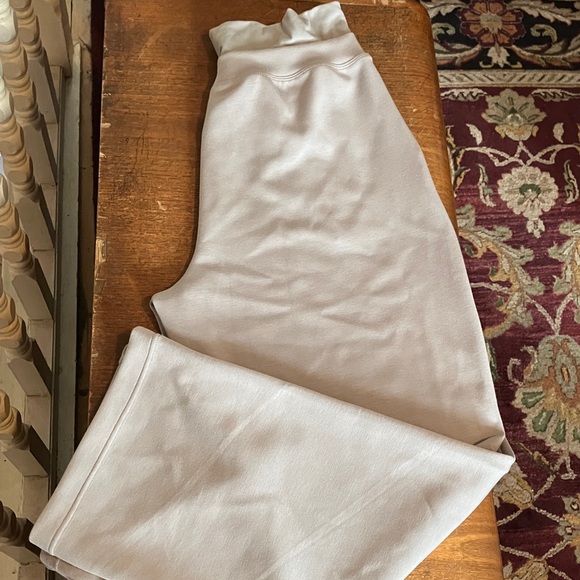 shambhala Pants - Shambhala Cream High-Waisted Pants wide leg yoga style